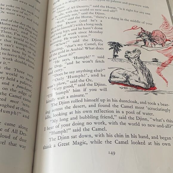 BOOK Vintage 1949 Childcraft Animal Friends and Adventures Vol 4 Hardcover - Picture 6 of 9